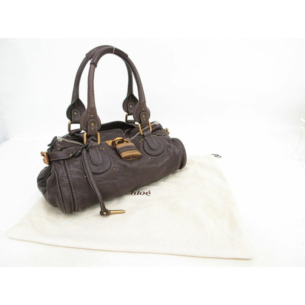 Chloe Paddington Shoulder Bag Tote Brown Leather - Picture 4 of 9